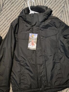 ZeroXposur Men's Black Hooded Ski Jacket